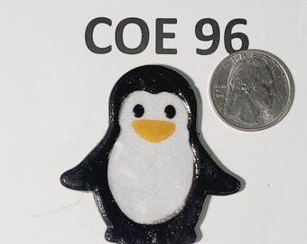 COE 96 Slightly Imperfect Large Penguin / Freeze and Fuse glass