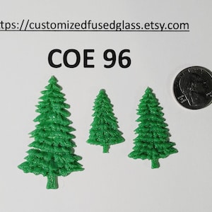 COE96 Evergreen Tree /3 items/ Oceanside Glass Freeze and Fuse
