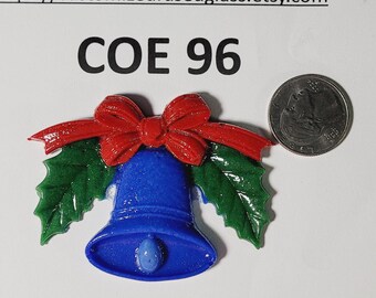 COE 96 Extra Large Christmas Bell/ Freeze and Fuse Glass