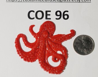 COE 96 Extra Large Octopus/ Freeze and Fuse Glass