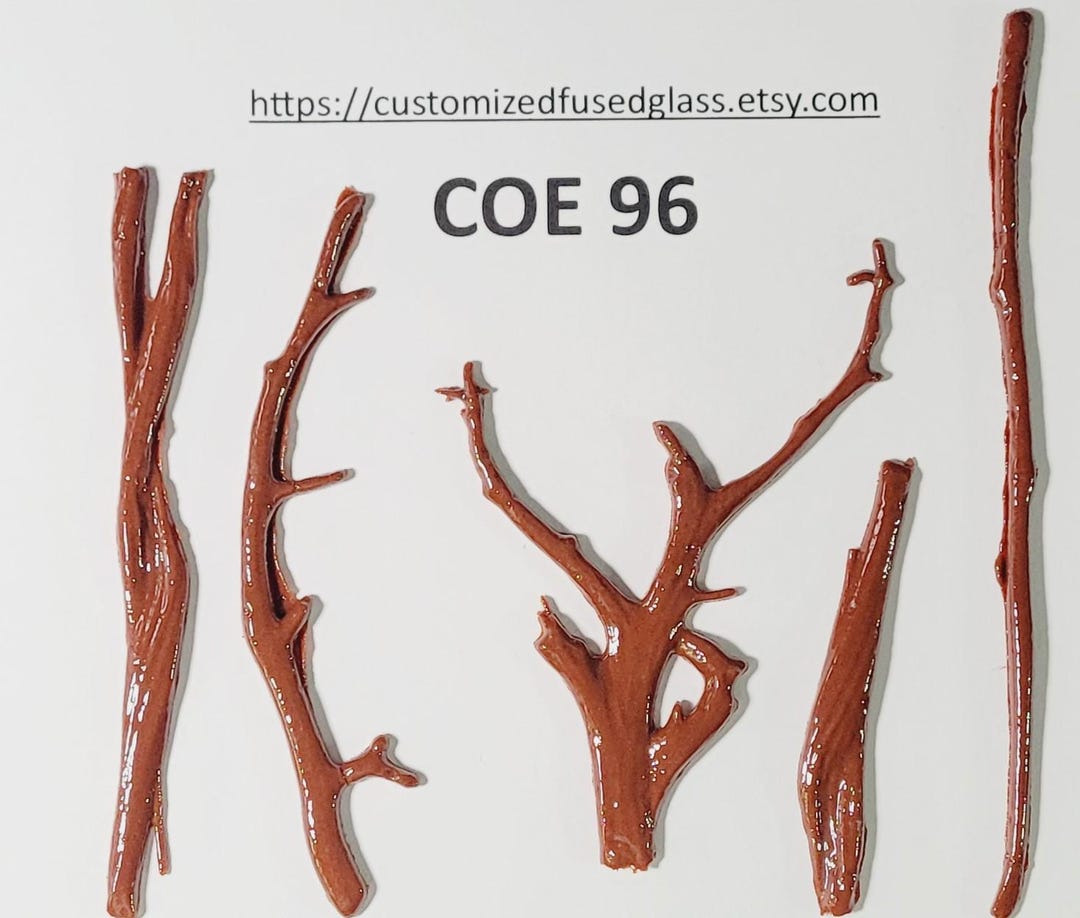 COE 96 Tree Trunks and Branches / 4 Items/ Freeze and Fuse Glass - Etsy