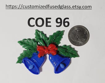 COE 96 Huge Christmas Bell/ Freeze and Fuse Glass