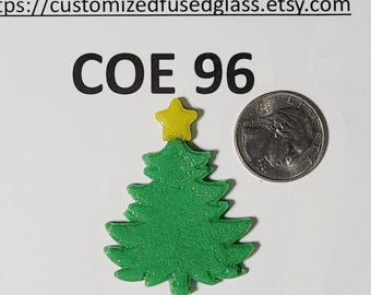 COE 96 Christmas Tree / Freeze and Fuse Glass