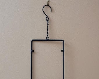 4-Piece Black Heavy-Duty Hanging Chains – Iron Construction For Plants, Picture Frames, Stained Glass (2 X 10in, 2 X 20in)