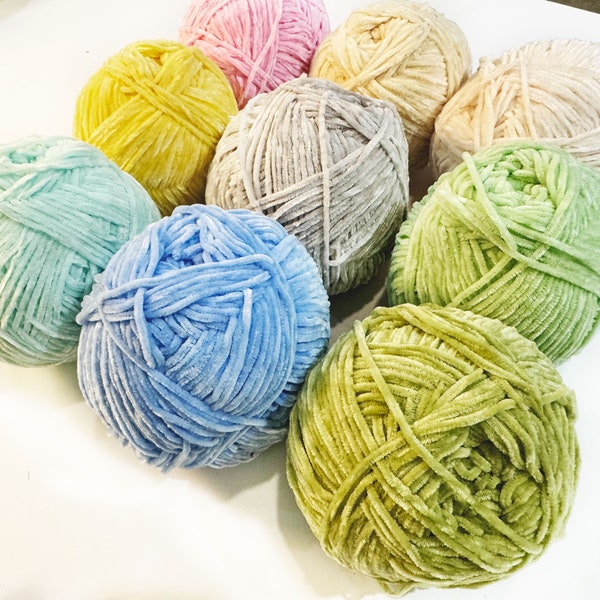 Premium Soft Velvet Yarn, Cotton Amigurumi Doll Animal Yarns, crochet Baby Yarns, Super Bulky Velvet yarns, blanket yarn