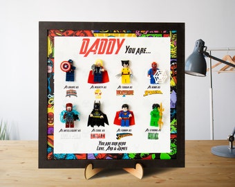 Fathers Day 2024 Gifts Based on Superhero Designs, New Dad Gift, Birthday Gifts For Dad, Personalized Superhero Dad Sign, Superhero Dad Gift