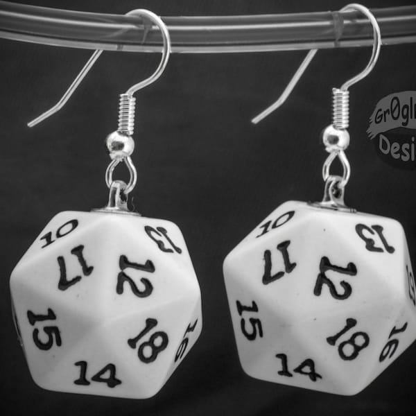 Earrings - D20 Dice Dangles