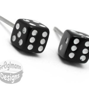 Earrings Mini Dice Studs image 1