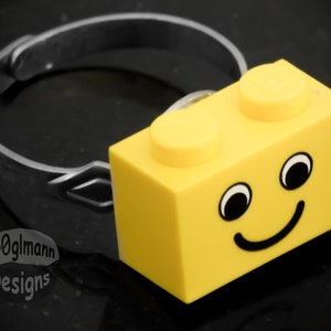 Smiley Brick Adjustable Ring image 1