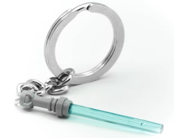 Light Blue Light Saber Keychain