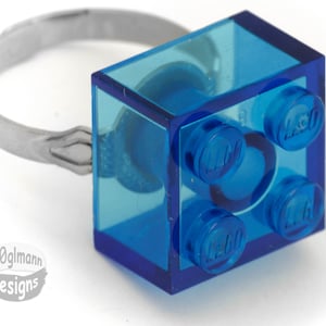 Blue Brick Adjustable Ring image 1