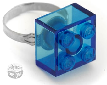 Blue Brick Adjustable Ring