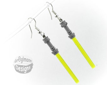 Yellow Light Sabers Earrings