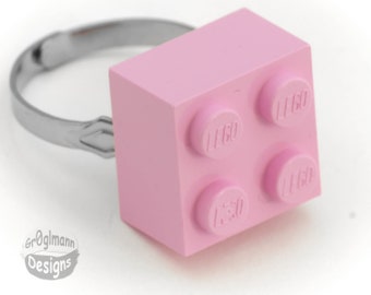 Pink Brick Ring Adjustable