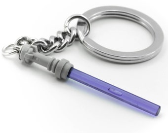 Purple Light Saber Keychain