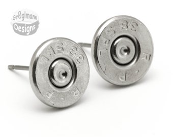 Remington 38 Special Stud Earrings :) Pistol Bullet Casing Shell