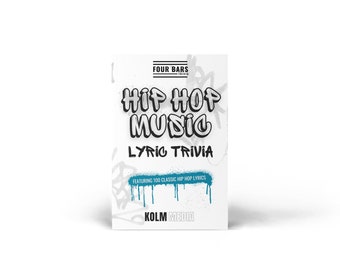 Hip Hop Lyrical Trivia | Four Bars Trivia | Lyric Trivia Book Game Gift