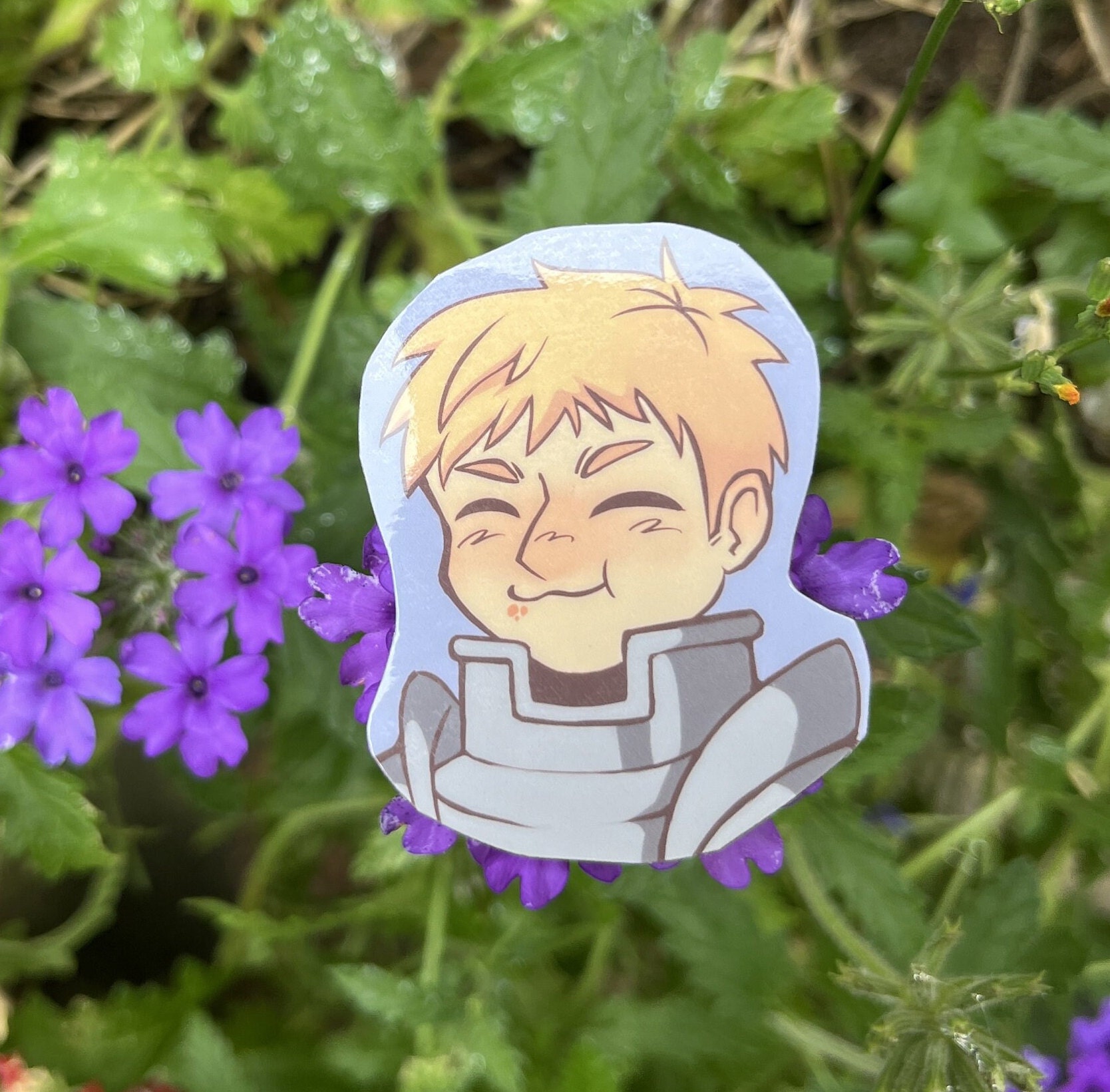 Dungeon Meshi Laios Vinyl Sticker Etsy