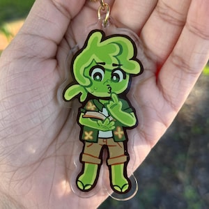 FINAL STOCK 3" Original Hand Drawn Silly Avery The Mayo Keychain Minecraft ARG