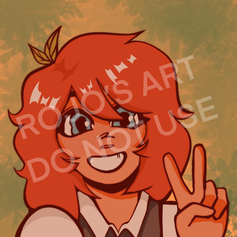 Headshot Digital Art Commission Etsy