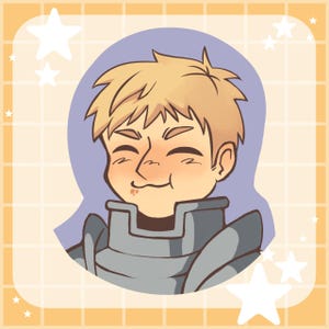 Laios Vinyl Sticker: Delicious in Dungeon Anime Chibi Decal