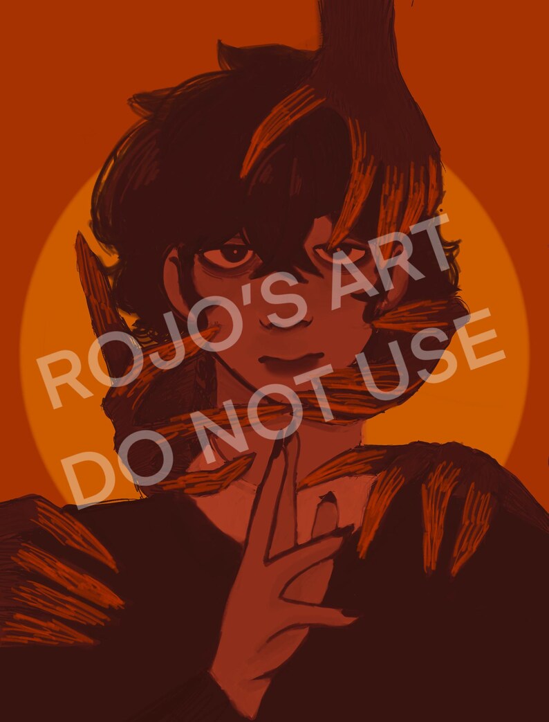 Headshot Digital Art Commission Etsy