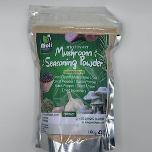 Organic Dried Oyster Mushroom Seasoning Powder – 100g