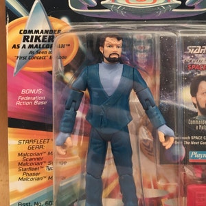 Commander Riker as a Malcorian Action Figure - Star Trek: The Next Generation, Playmates 1993