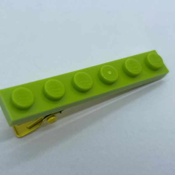 LEGO® Lime Green Hair Clip - Building Block Alligator Clip