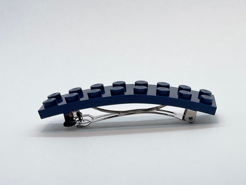 LEGO® Dark Blue Barrette Navy Building Block Hair Clip image 2