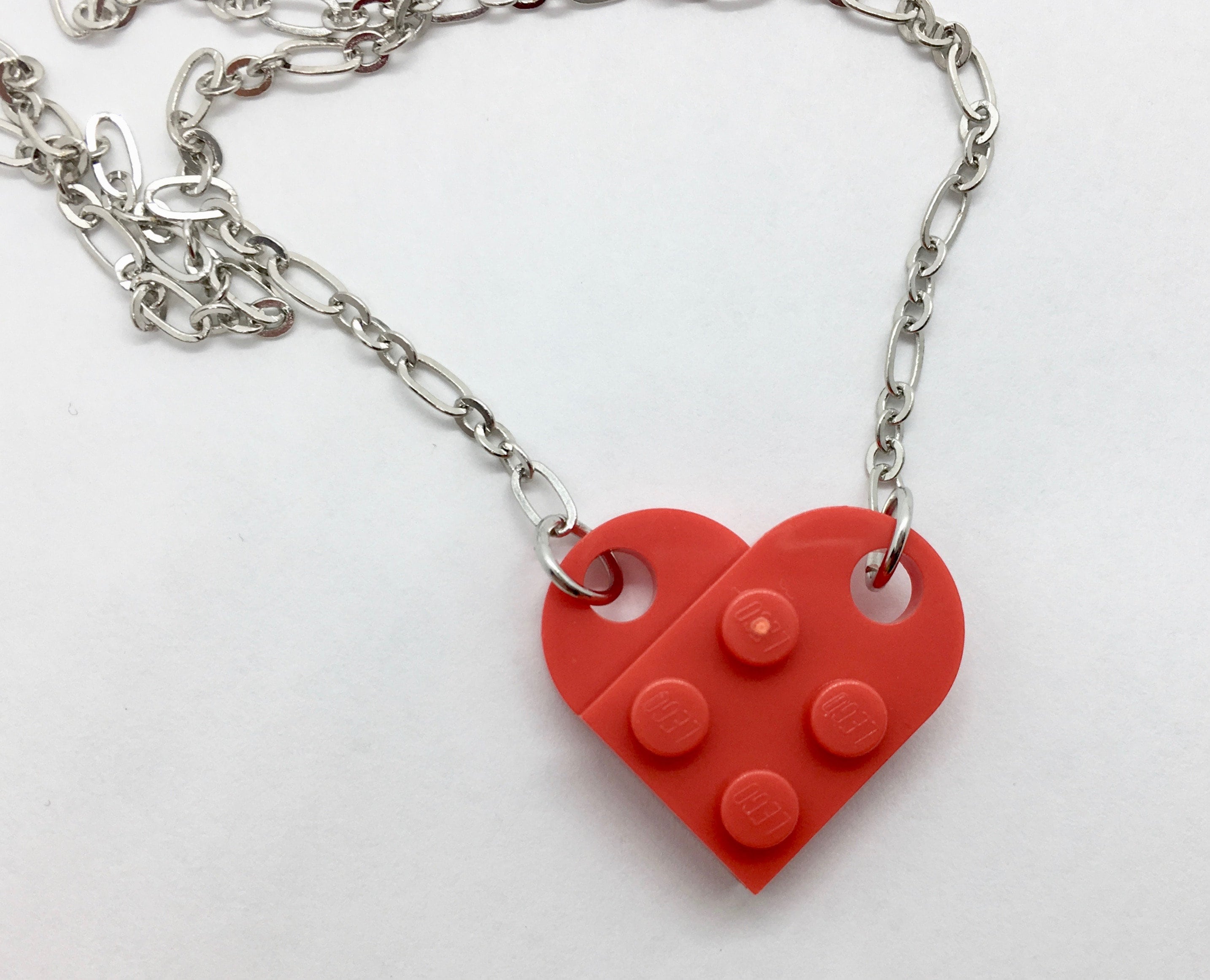 LEGO® Brick Heart Necklace | Etsy
