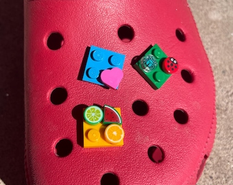 Bauklotz Jibbitz Schuhanhänger aus LEGO® Steine - QTY 3