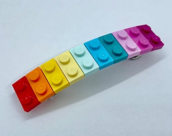 LEGO® steen strand zomer regenboog haarspeld groot - bouwsteen haarspeld