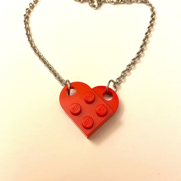LEGO® Brick Heart Necklace
