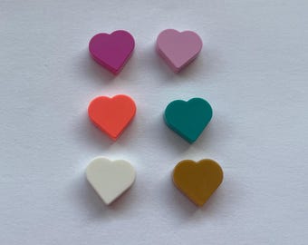 LEGO® Steine Herz für Schuhanhänger oder Haarspange Zubehör