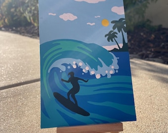 Surfer Girl Malen nach Zahlen Kit