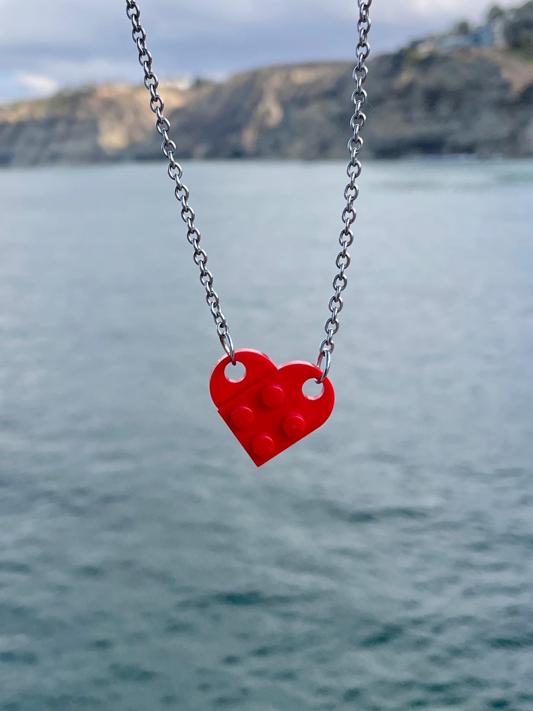 LEGO® Brick Heart Necklace