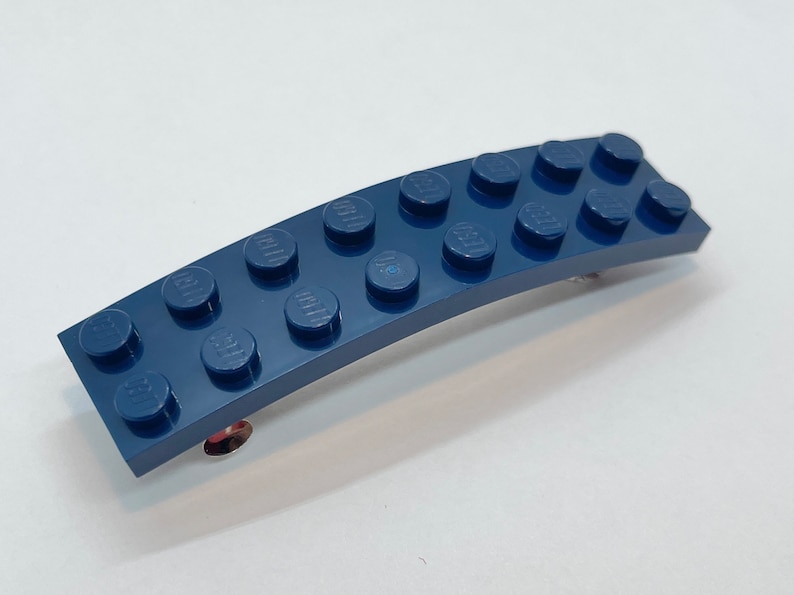 LEGO® Dark Blue Barrette Navy Building Block Hair Clip image 1