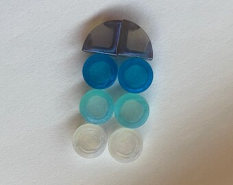 LEGO® Brick Perlen Aqua Weiße Fliesen für Schuhanhänger oder Haarspange Zubehör