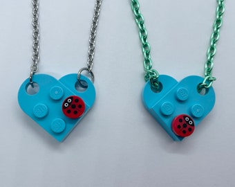 LEGO® Stein Ladybug Medium Azur Lime Grün Halskette Frühling