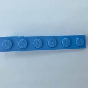 LEGO® Medium Blue Hair Clip Building Block Alligator Clip image 2