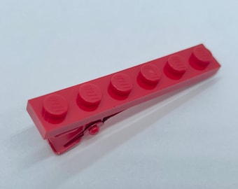 LEGO® Red Hair Clip - Building Block Alligator Clip