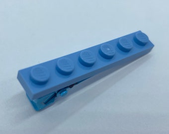 Pince à cheveux bleue moyenne LEGO® - Pince crocodile de construction