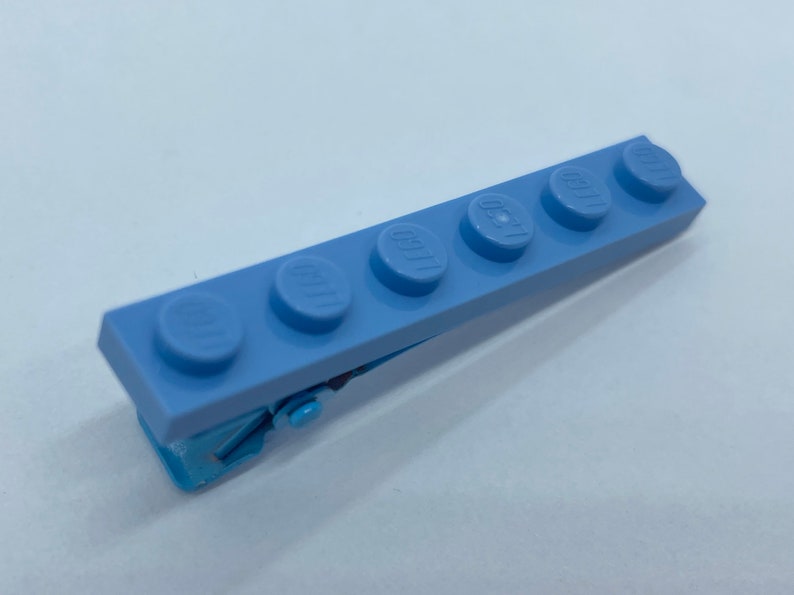 Pinza para el cabello azul mediana LEGO® Pinza de cocodrilo para bloques de construcción imagen 1