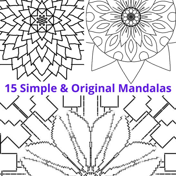 15 Simple Mandalas