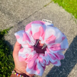 Strawberry Milk  - Large Hair Scrunchi
