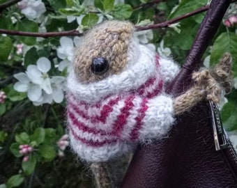 Hand Knitted frog doll animal stuffed