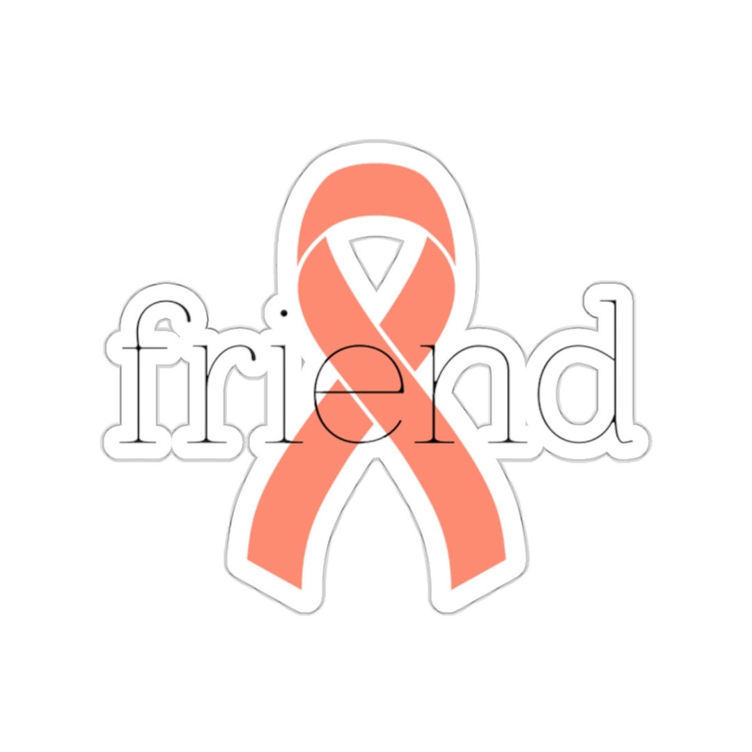 Friend Uterine and Endometrial Cancer Survivor Peach Awareness Ribbon ...