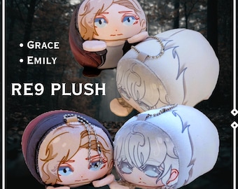 Resident Evil 9 Plush Keychain | Grace Ashcroft and Emily | Re9 Cute Video Game Toy