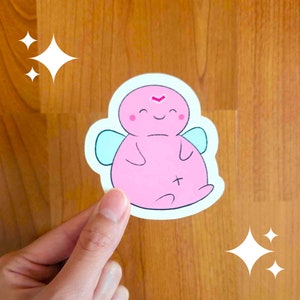 Sleepy Pixie Sticker | Waterproof Vinyl Sticker